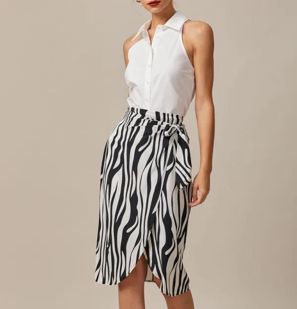 White Collared Button Up Sleeveless Shirt