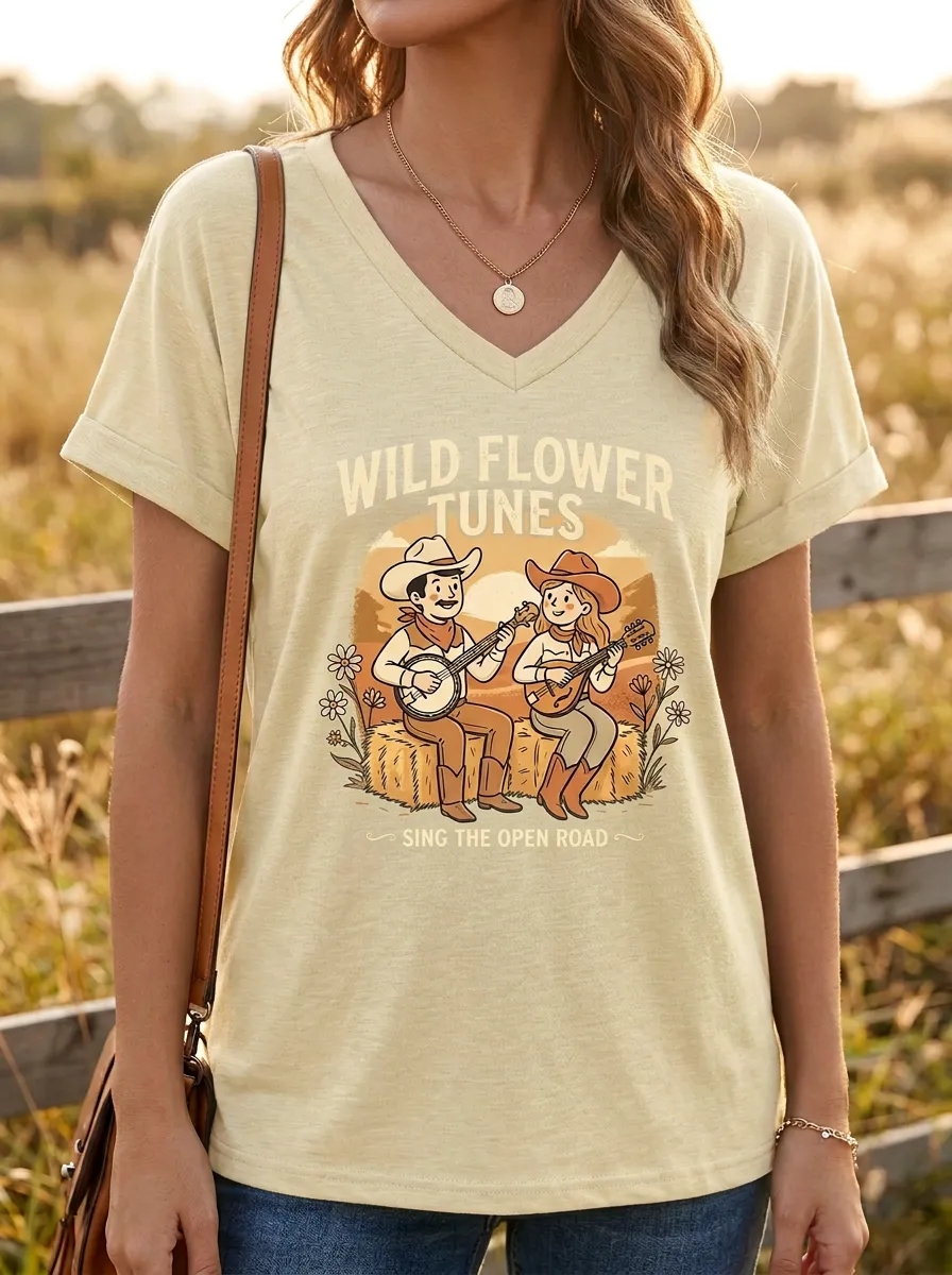 Cowboy Country Music Graphic T-Shirt