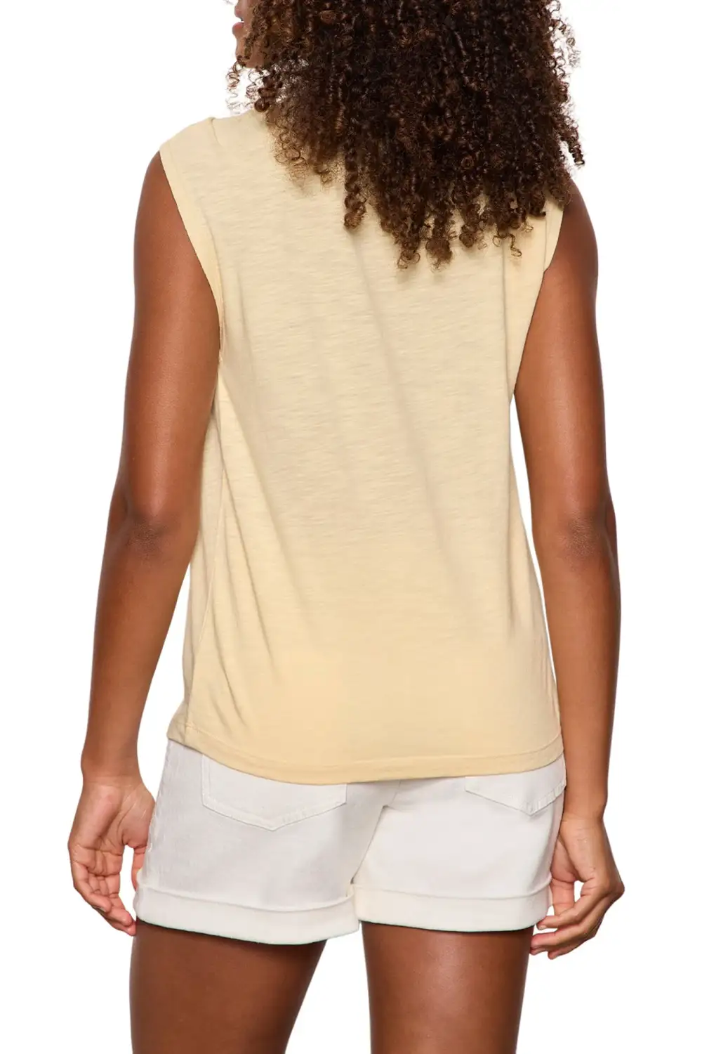 Twisted Sleeveless Relaxed Tee