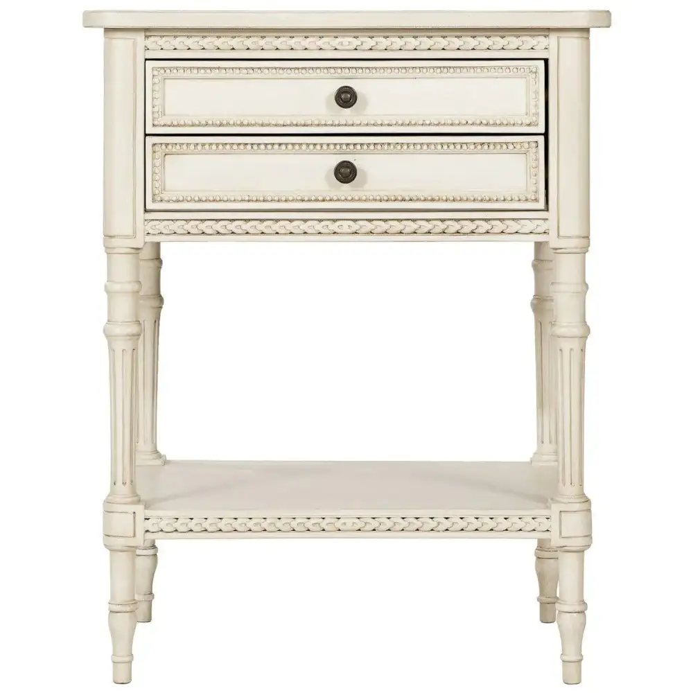 Detailed Drawer Storage Side Table