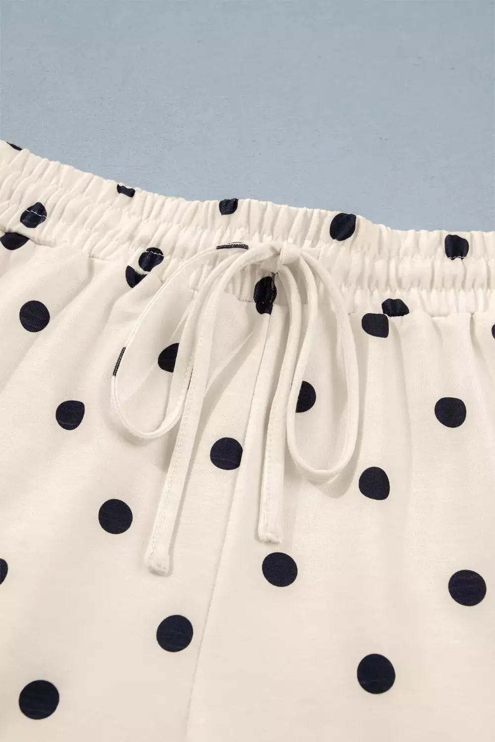 Exposed Seam Detail Polka Dot Loose Tee