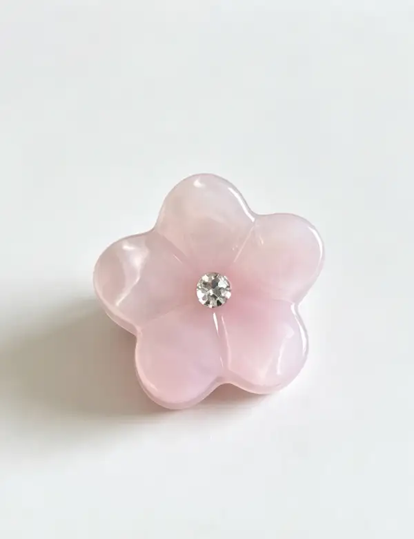 Rhinestone Flower Shape Mini Hair Hair Claw Clip
