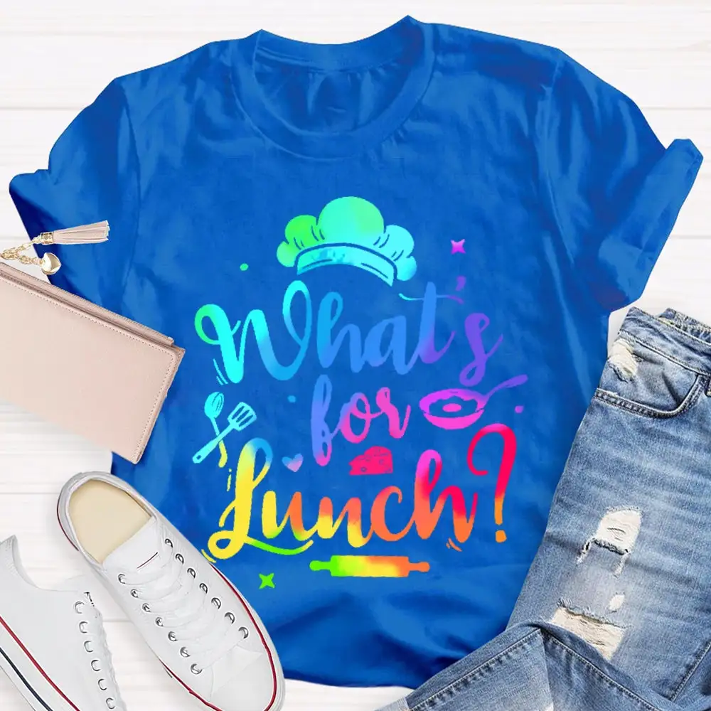What'S For Lunch Funny Cooking Lunch Lady  T-Shirt