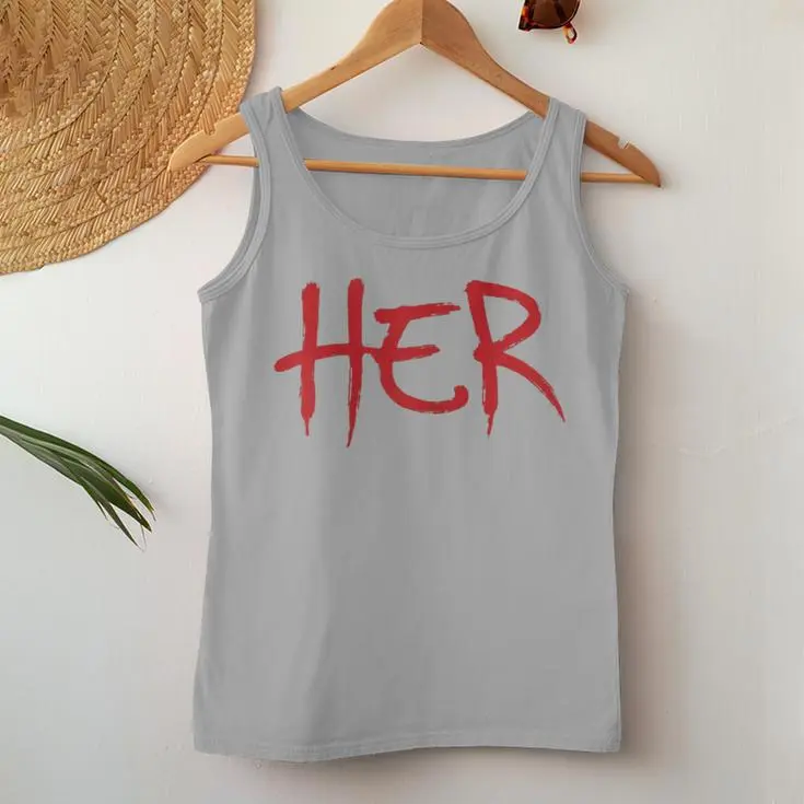 Bold Red Graphic Women Tank Top