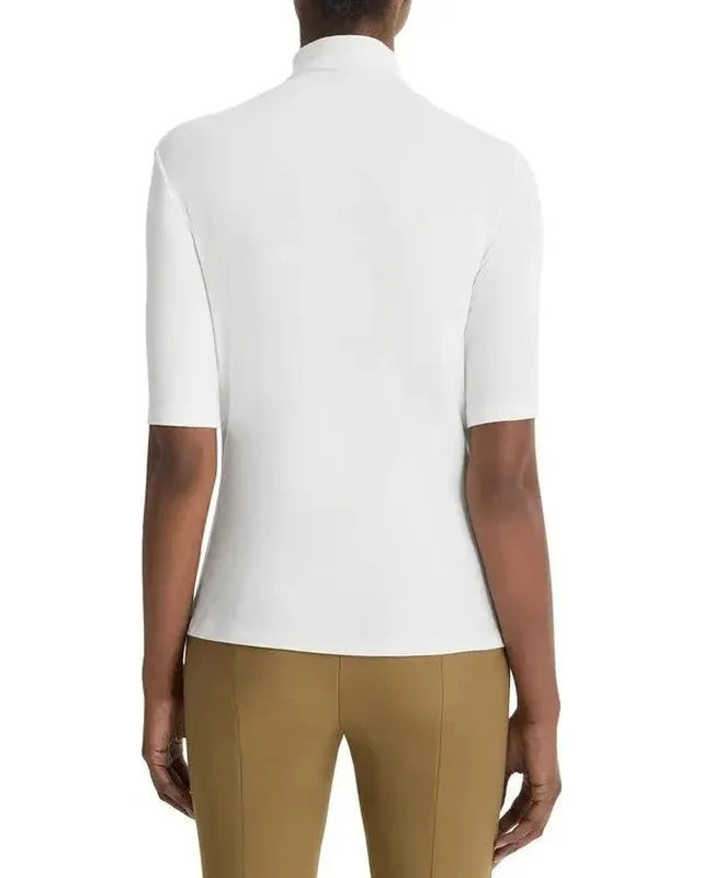 Leather Cotton Cashmere Sweater