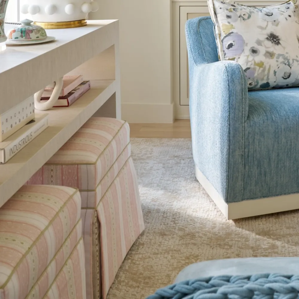 Shelved Waterfall Console Table