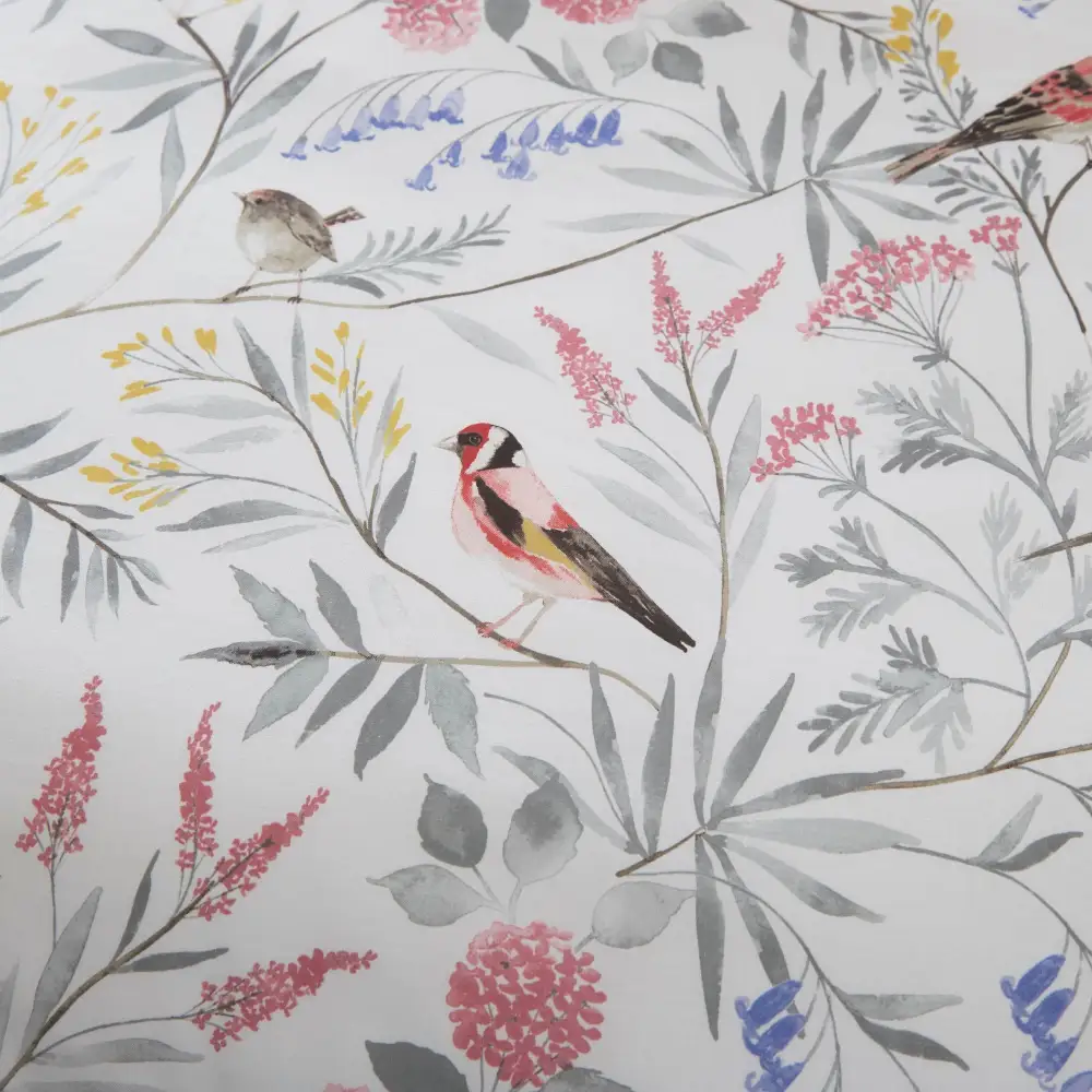 Printed Floral Brushed Cotton Duvet Cover Set