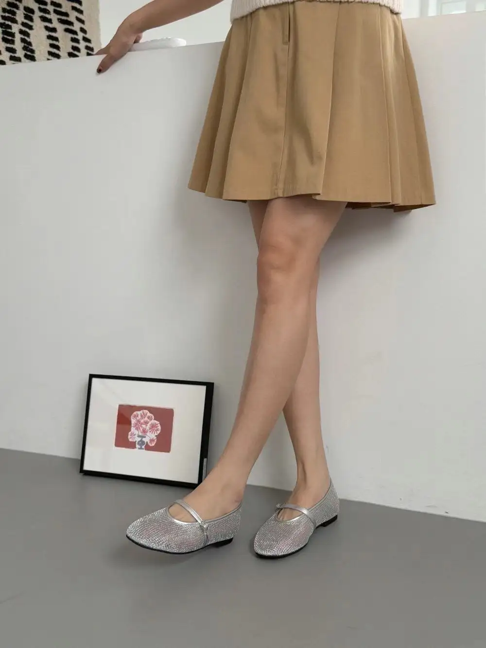 Crisp Faux Leather Everyday Flats