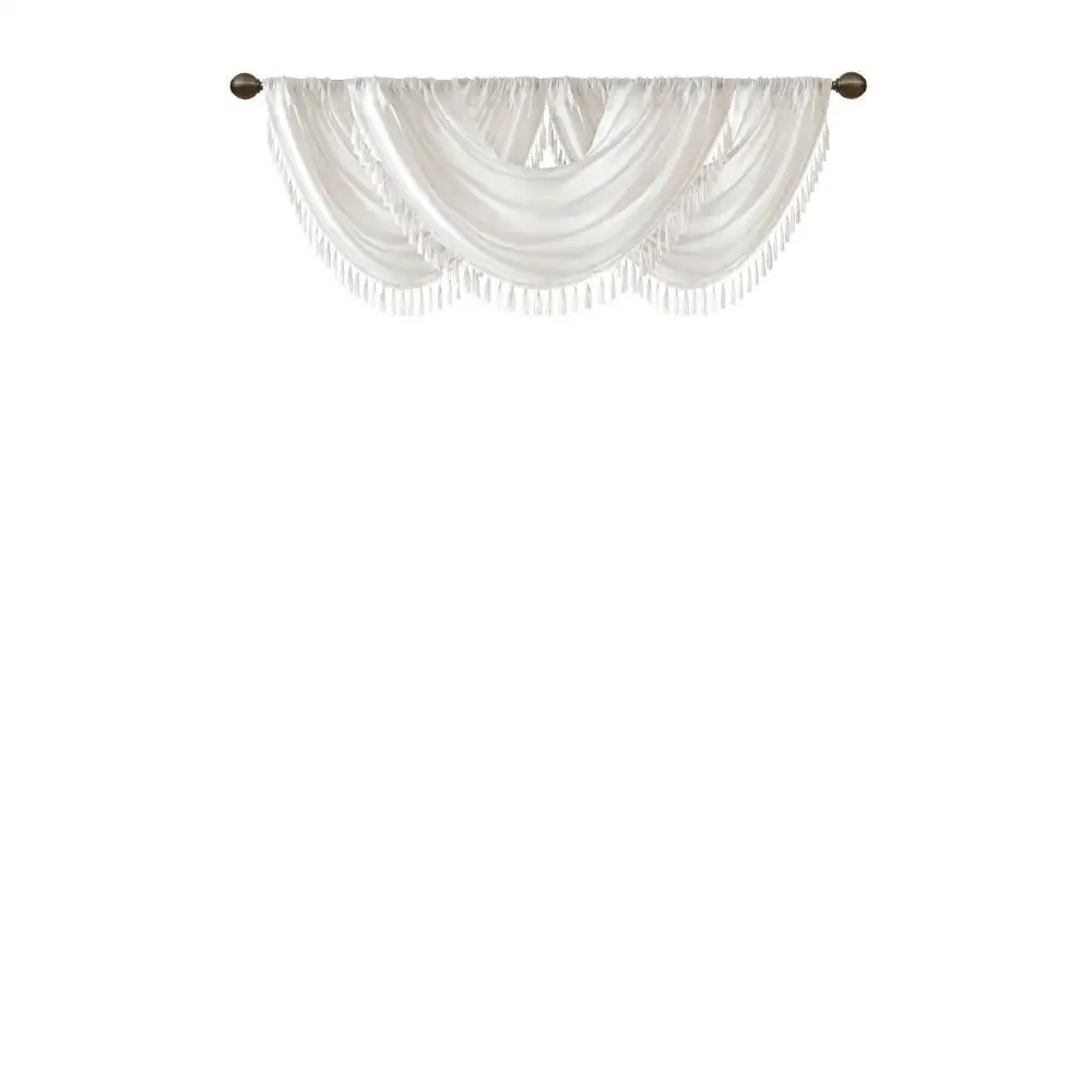 Relaxed Faux Silk Rod-Pocket Valance