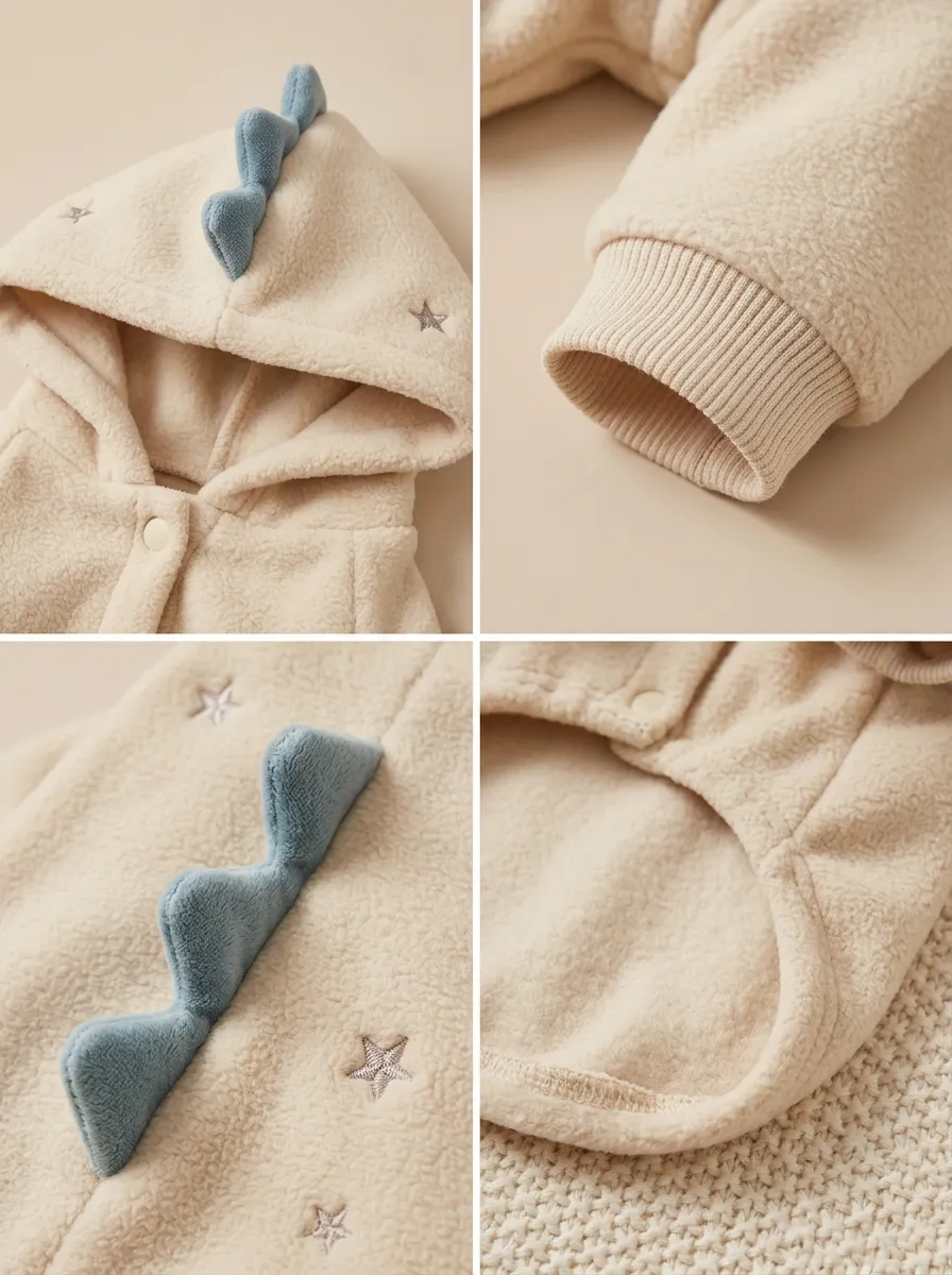 Dinosaur Fleece Printed Pet Jumpsuit