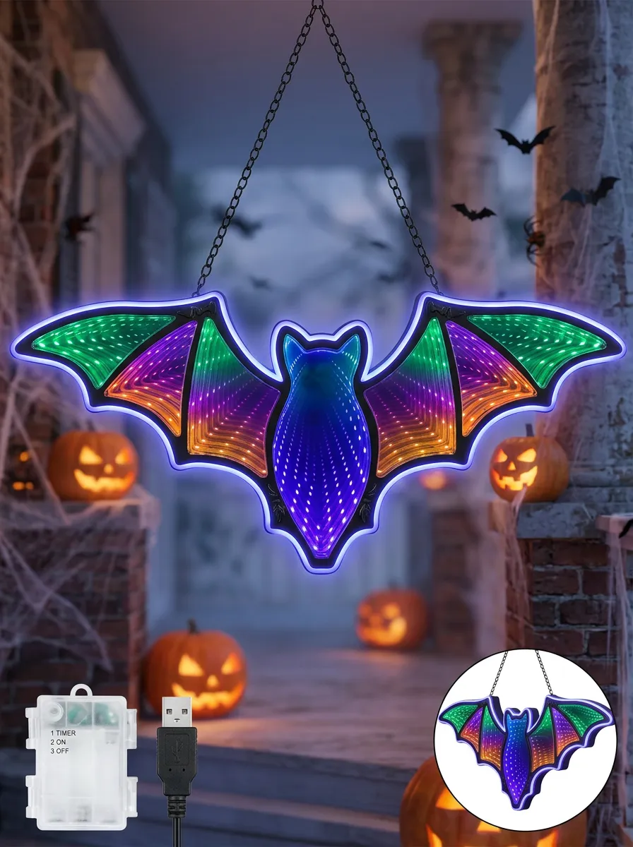 LED Halloween Bat Light