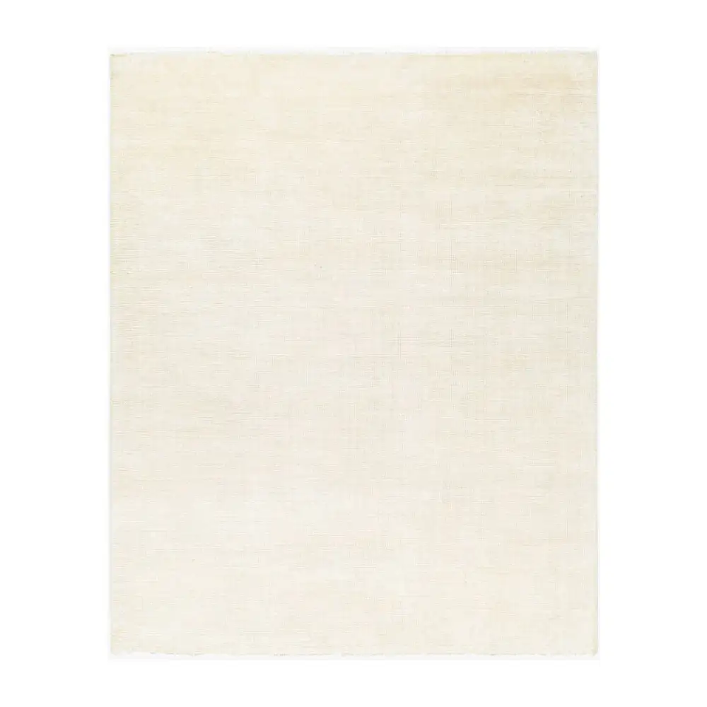 Hand-Knotted Wool Fringed Carpet
