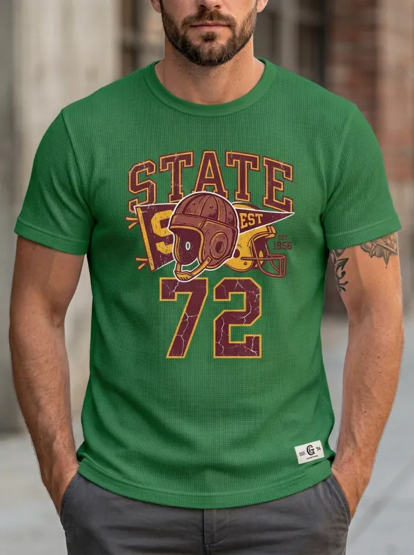 Men's Gridiron State Vintage Helmet T-Shirt