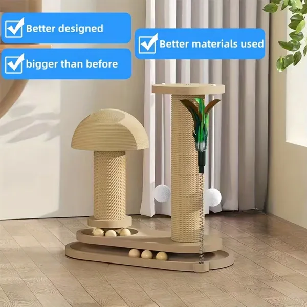 Multi-Activity Cat Scratching Post