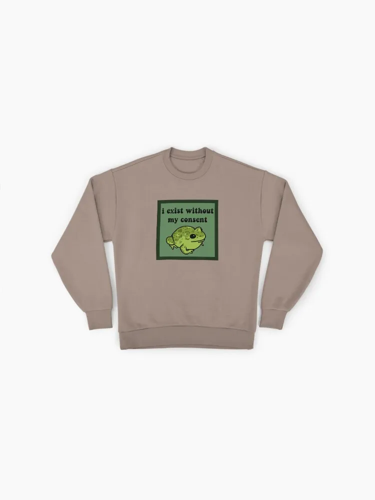 Cute Frog Anxiety Meme Sweatshirt