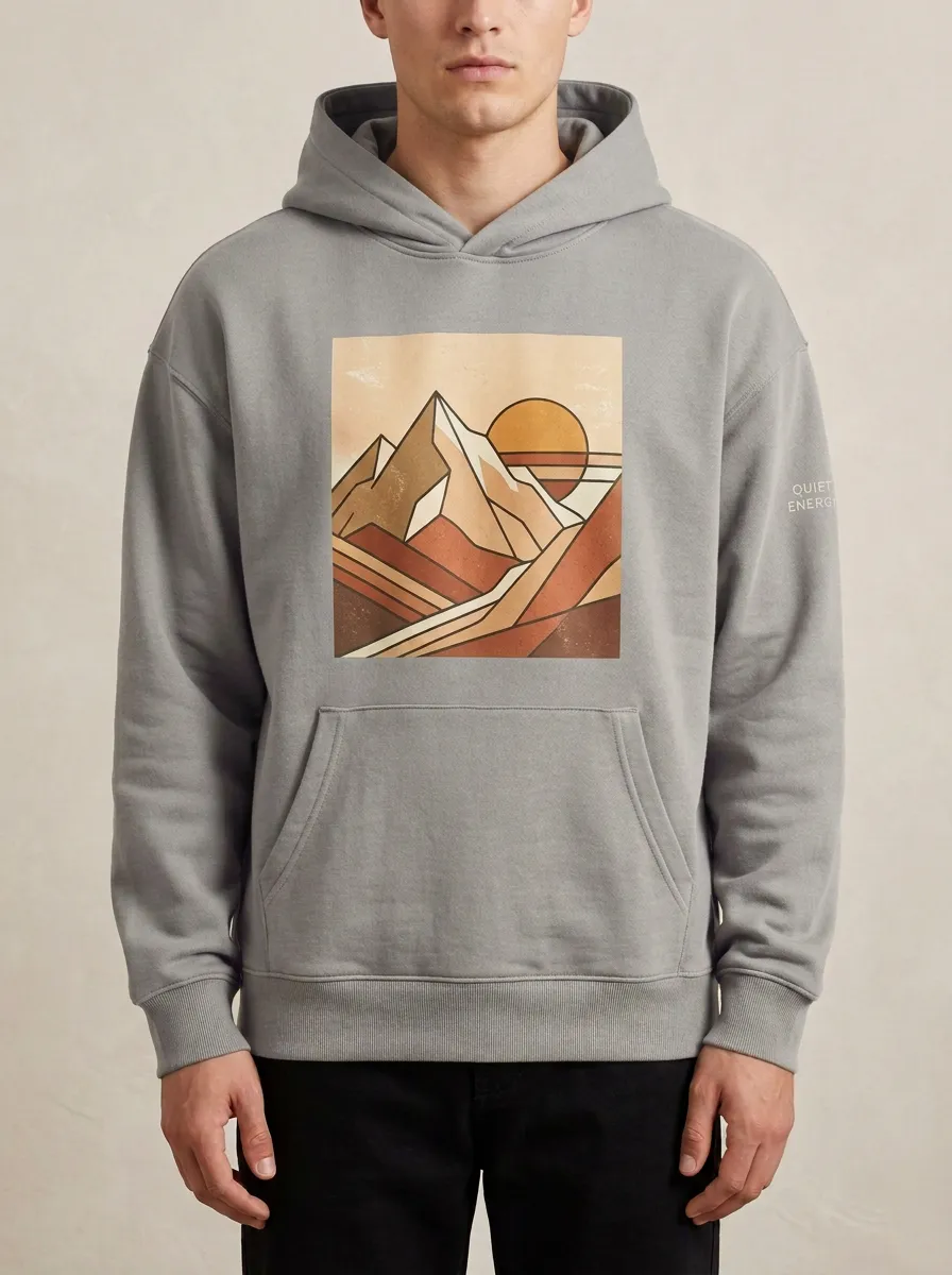 Nature Mountain Sunset Hoodie