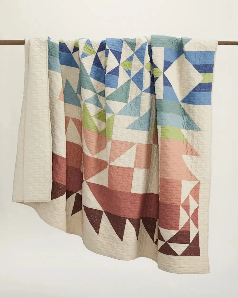 Graphic Quilted Cotton Quilt Set