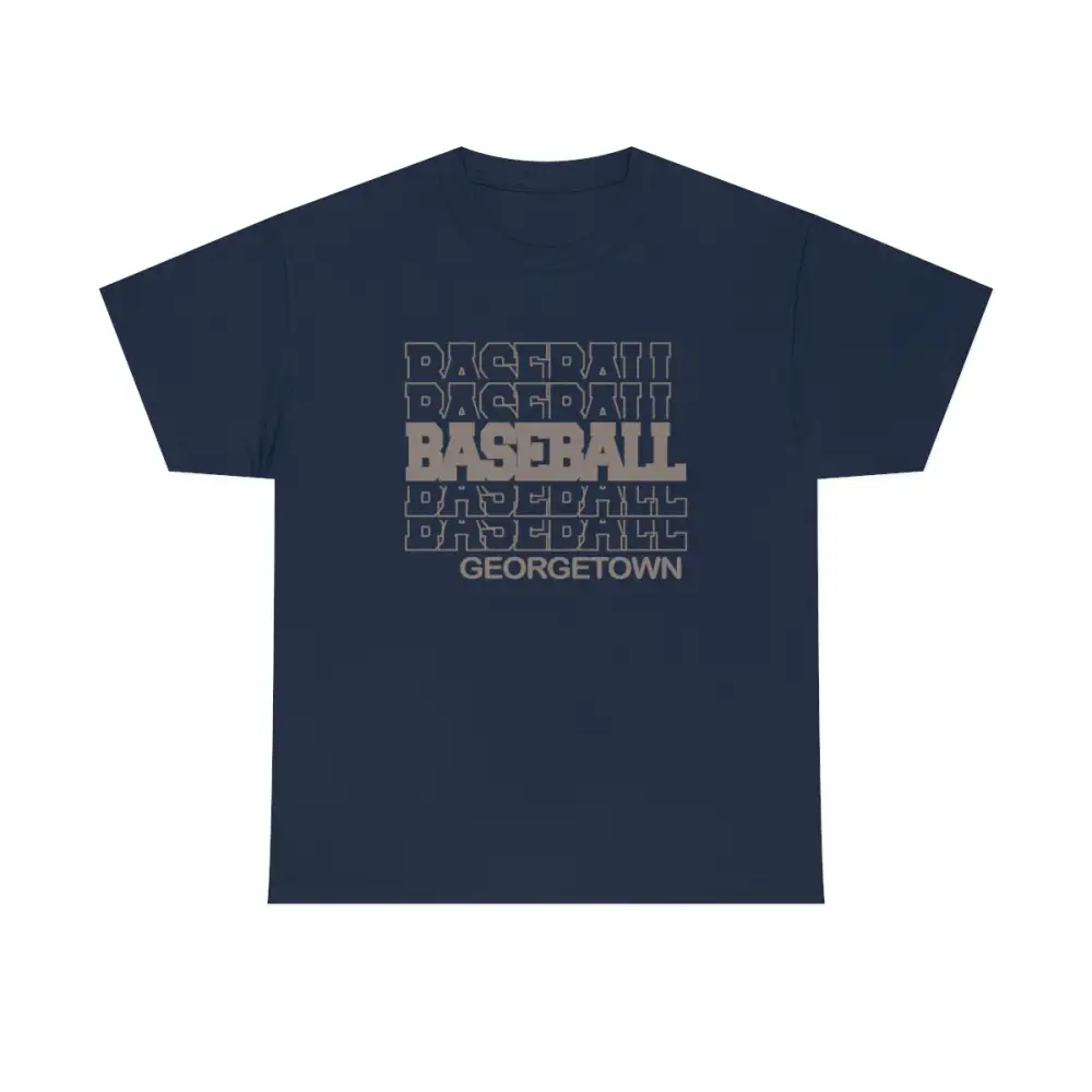 Baseball Georgetown in Modern Stacked Lettering