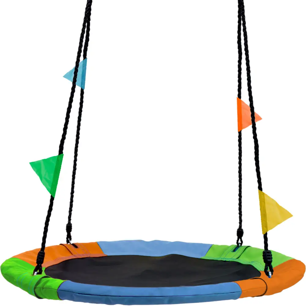 24 Inch Saucer Tree Swing with Flags
