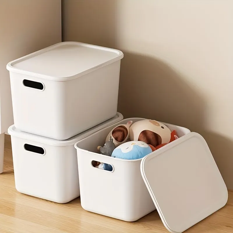 Lidded Stackable Storage Bin