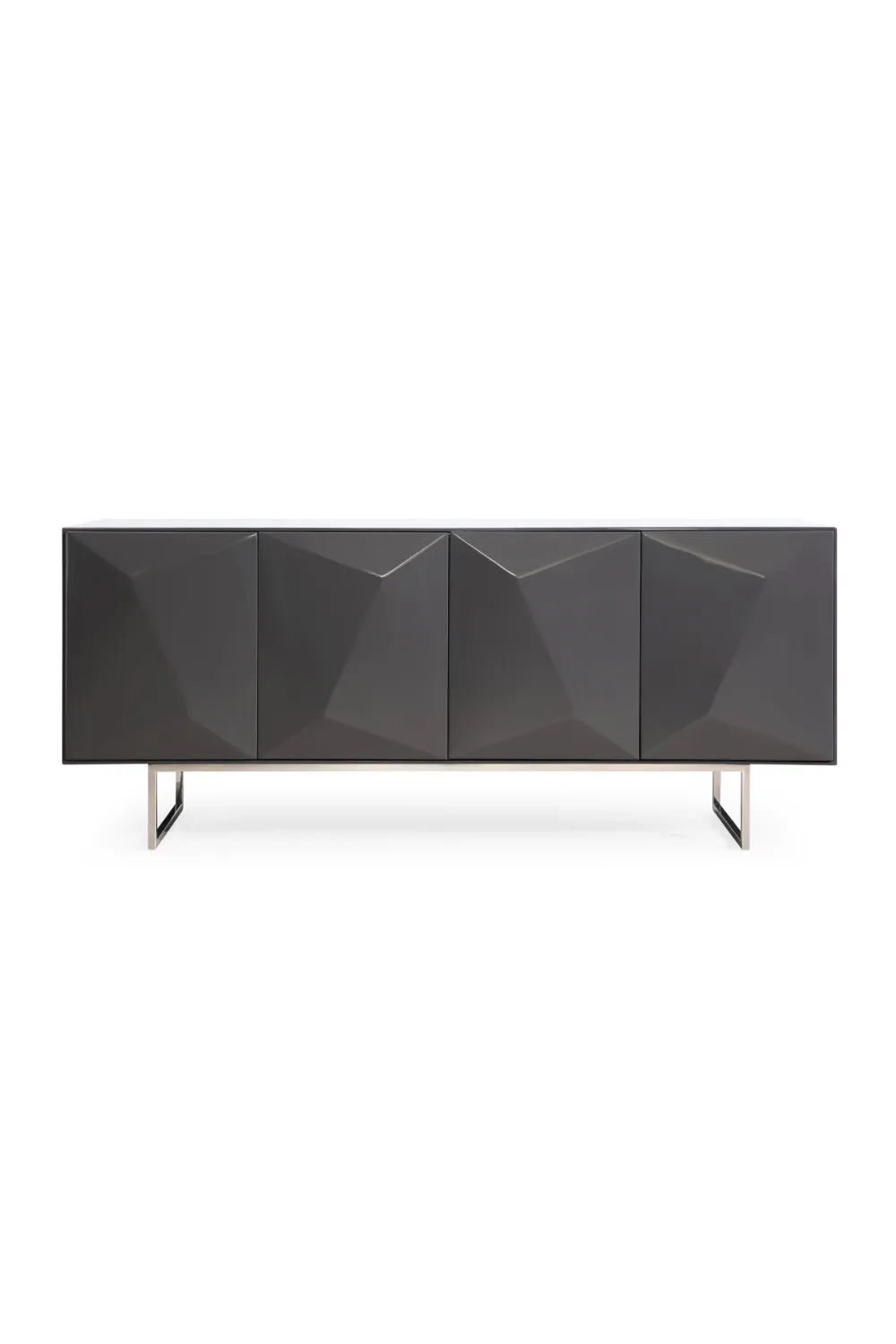 Faceted Four-Door Sideboard