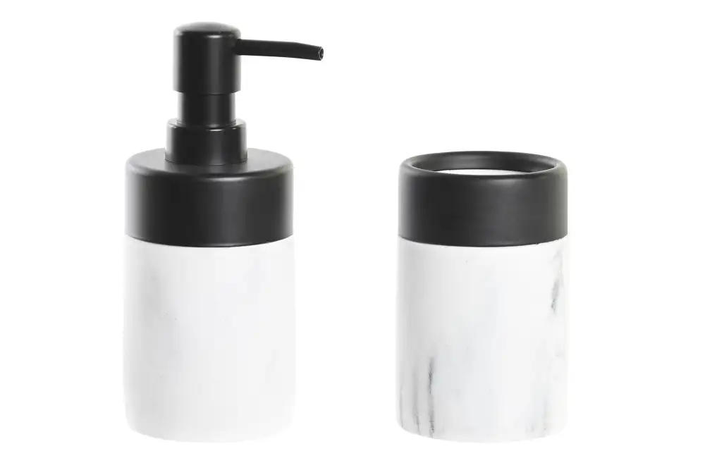 Marble Look Dispenser Tumbler Set