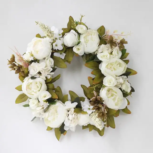 Floral Artificial Round Decorative Botanical Accent