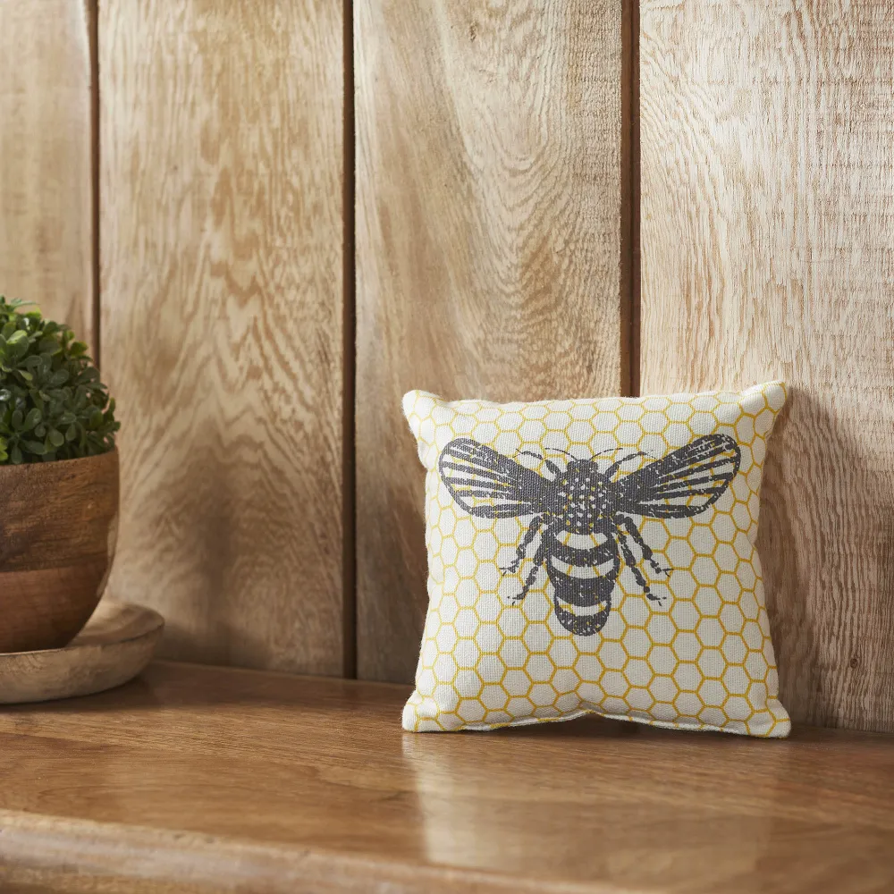Modern Bee Decorative Accent Pillow