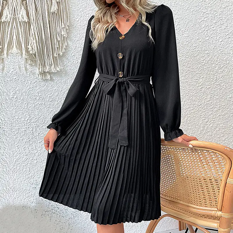 Women's Pleated Bridal Dress