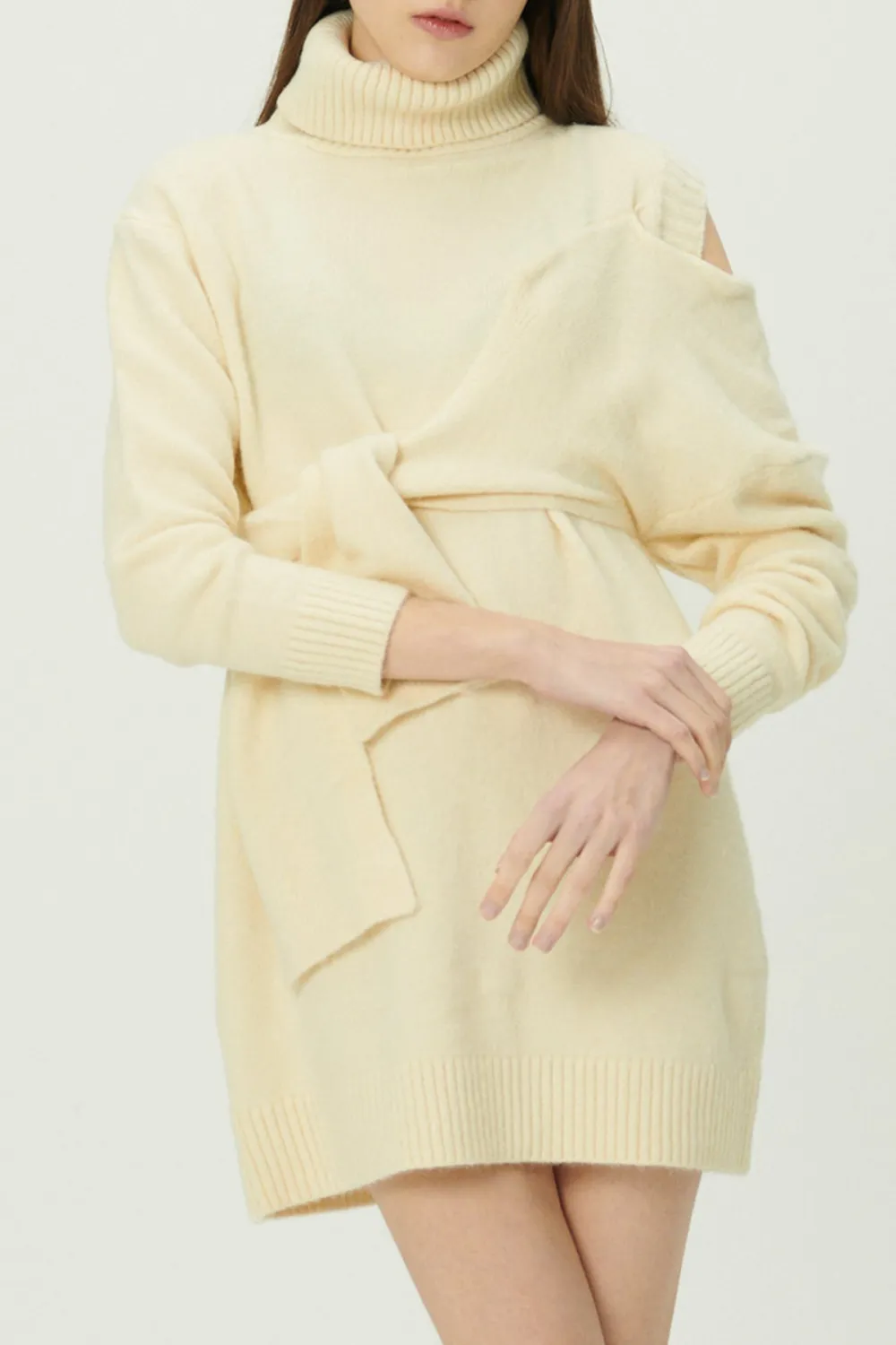 Tie Front Sweater Dress