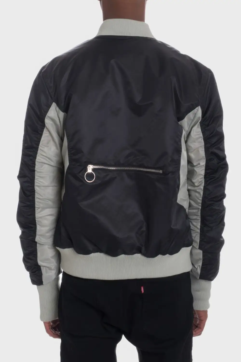 Contrast Panel Bomber Jacket