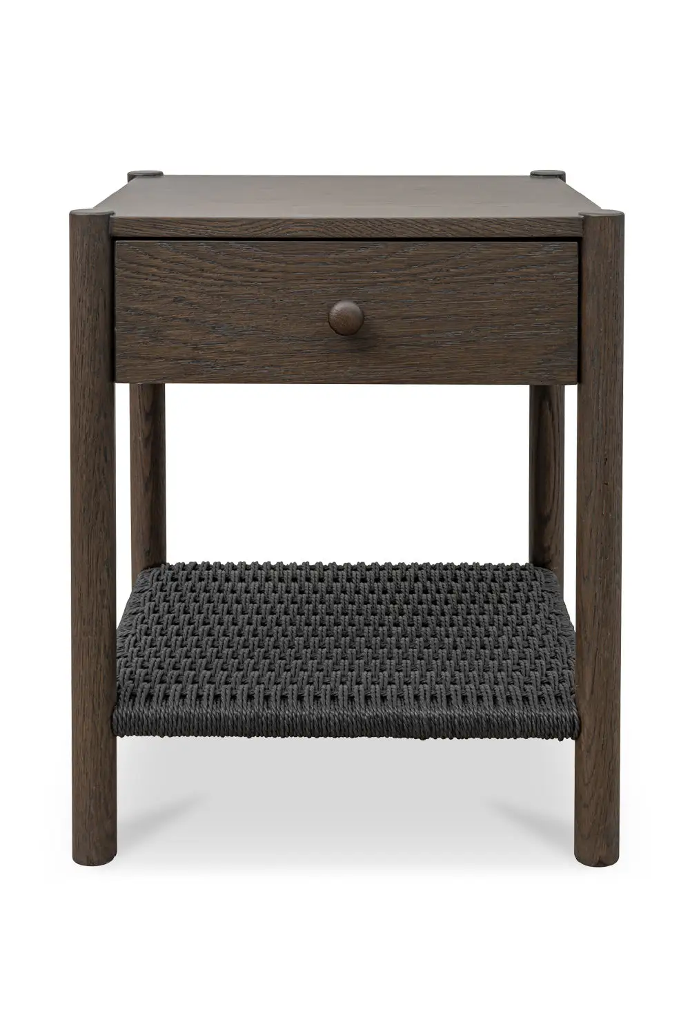 Woven Rope Accent Nightstand