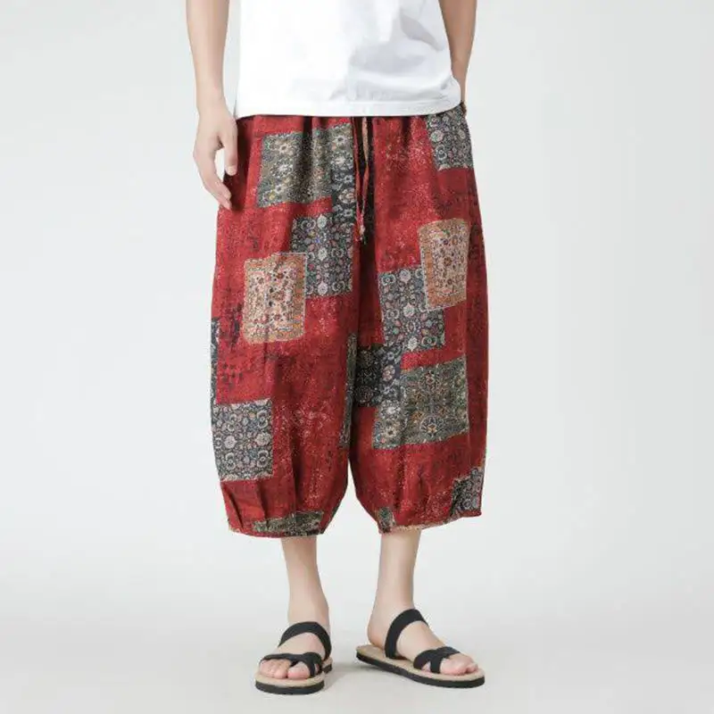 Patchwork Pocketed Pants