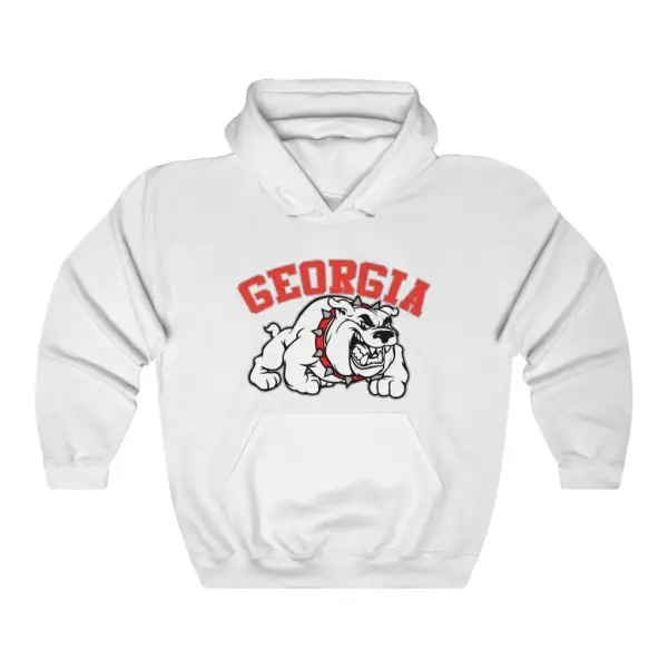 Bulldog Graphic Pullover Hoodie