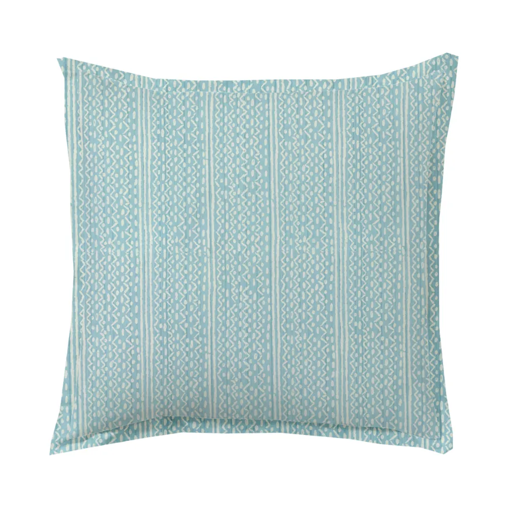 Zigzag Butterfly-Flange Throw Pillow