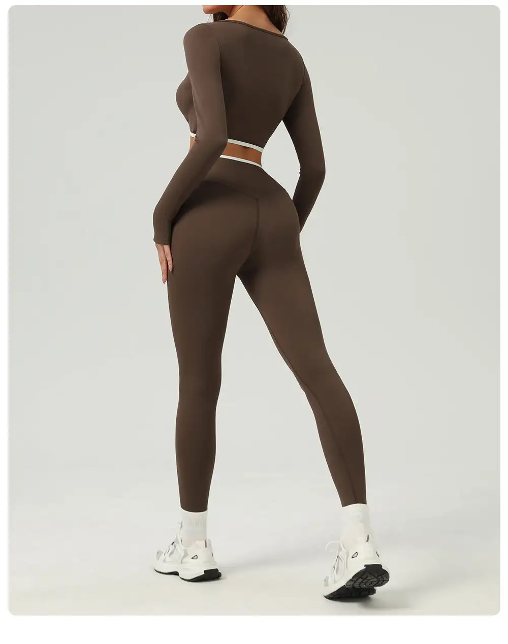 Contrast Waist Trim Leggings
