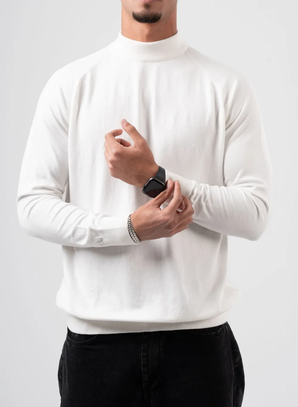 Half Collar Knit Pullover