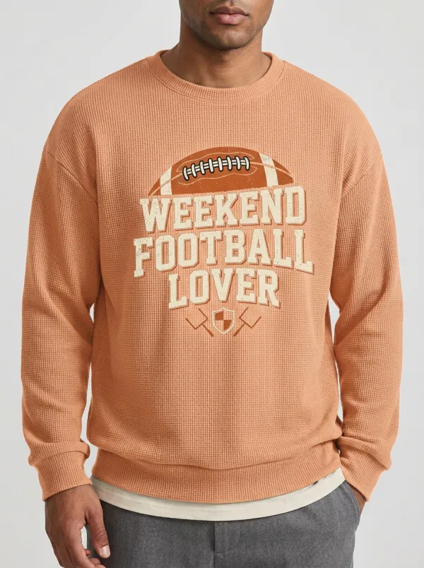 Football Graphic Casual Hoodie