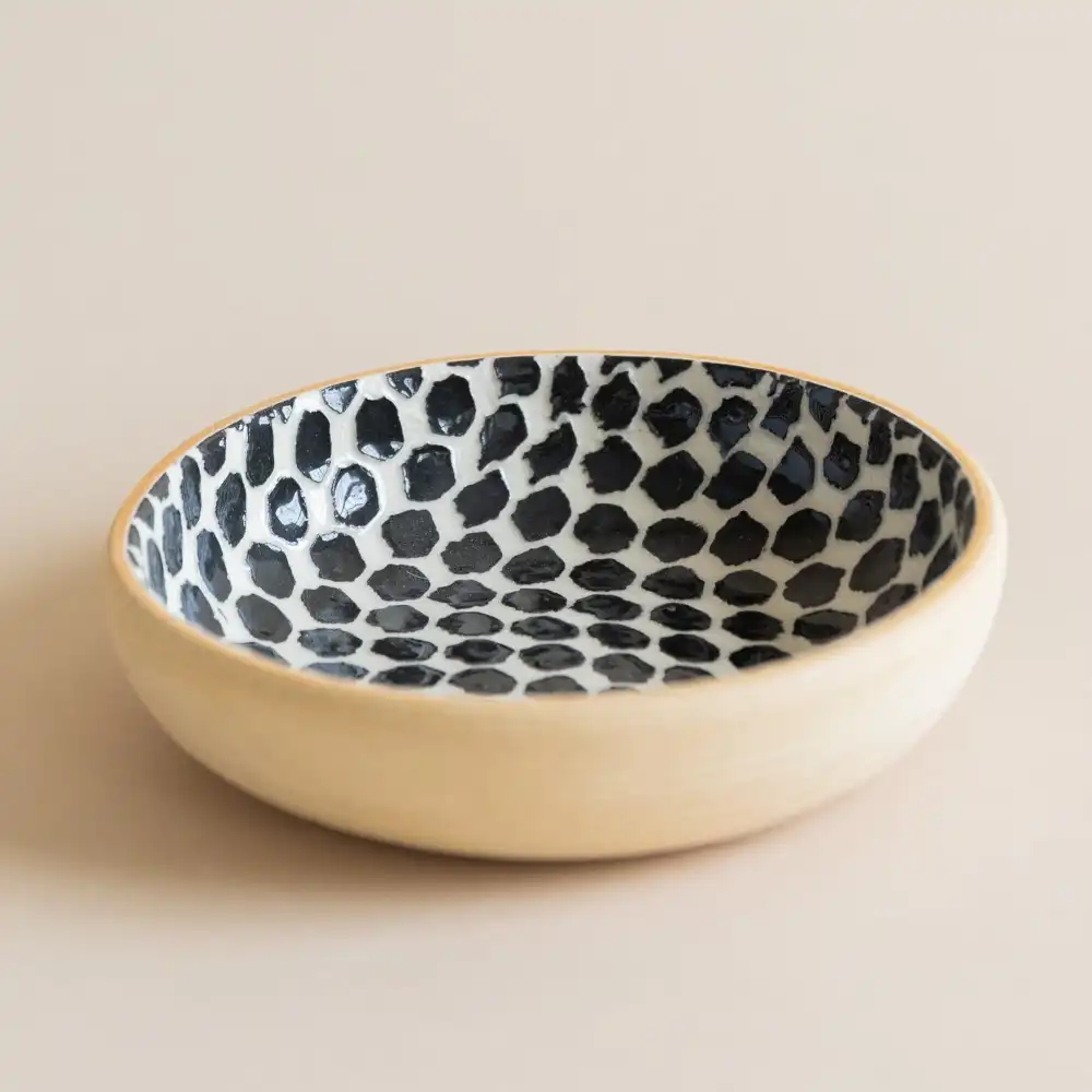 Ceramic Snack Serving Bowl