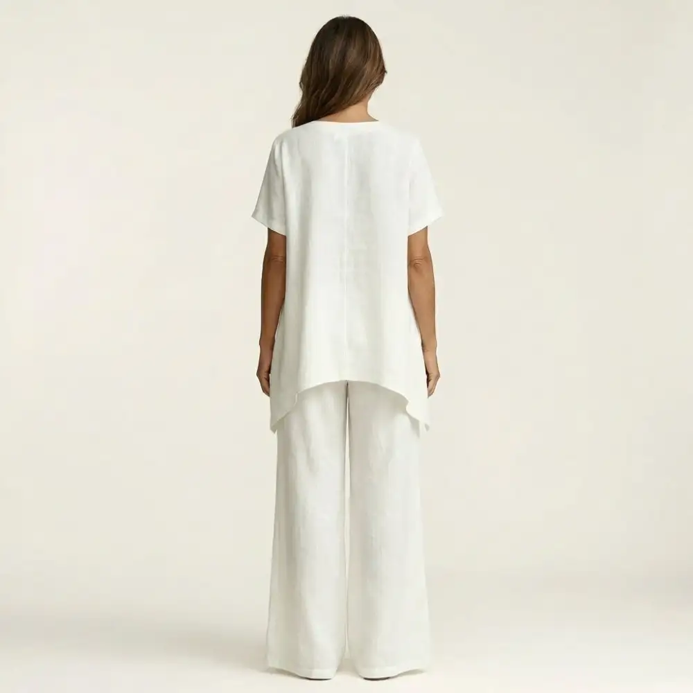 Libiana | V-Neck Linen Set