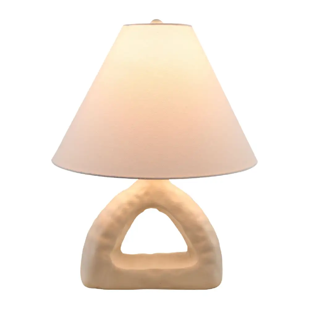 Triangular Ceramic Table Lamp