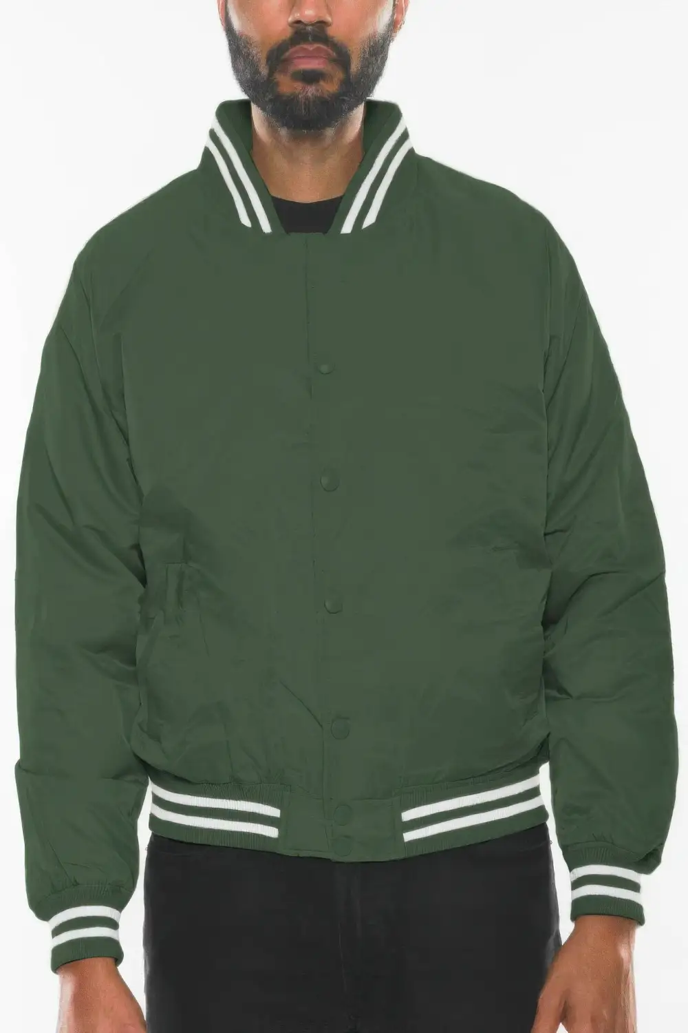 Polyester Windbreaker Winter Bomber Jacket