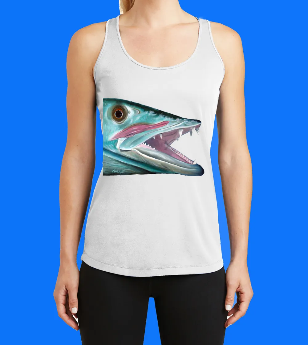 Fang Printed Racerback Tank Top