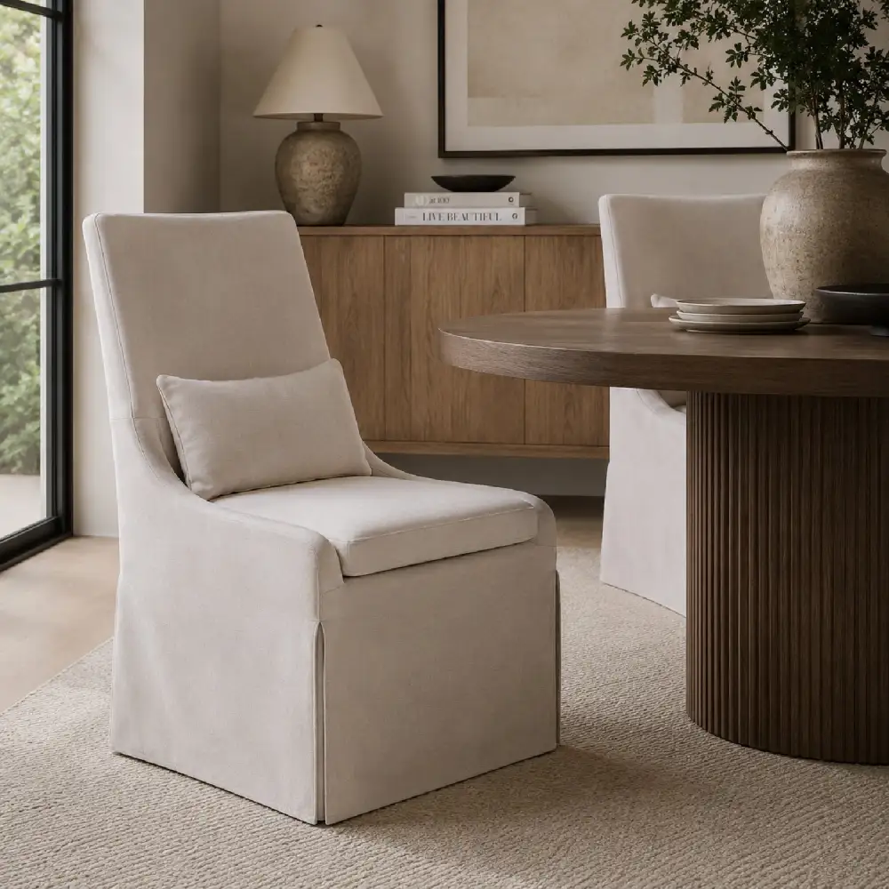 Slipcovered Accent Chair