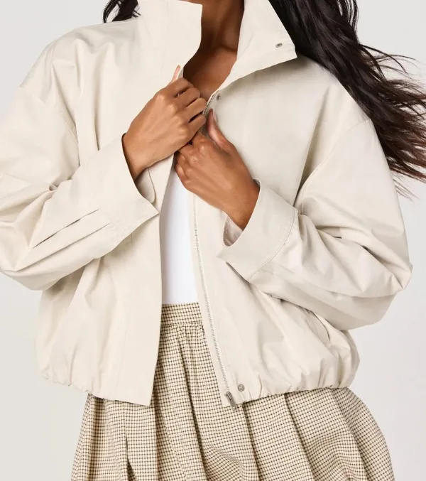 Elastic Cuff Bomber Jacket