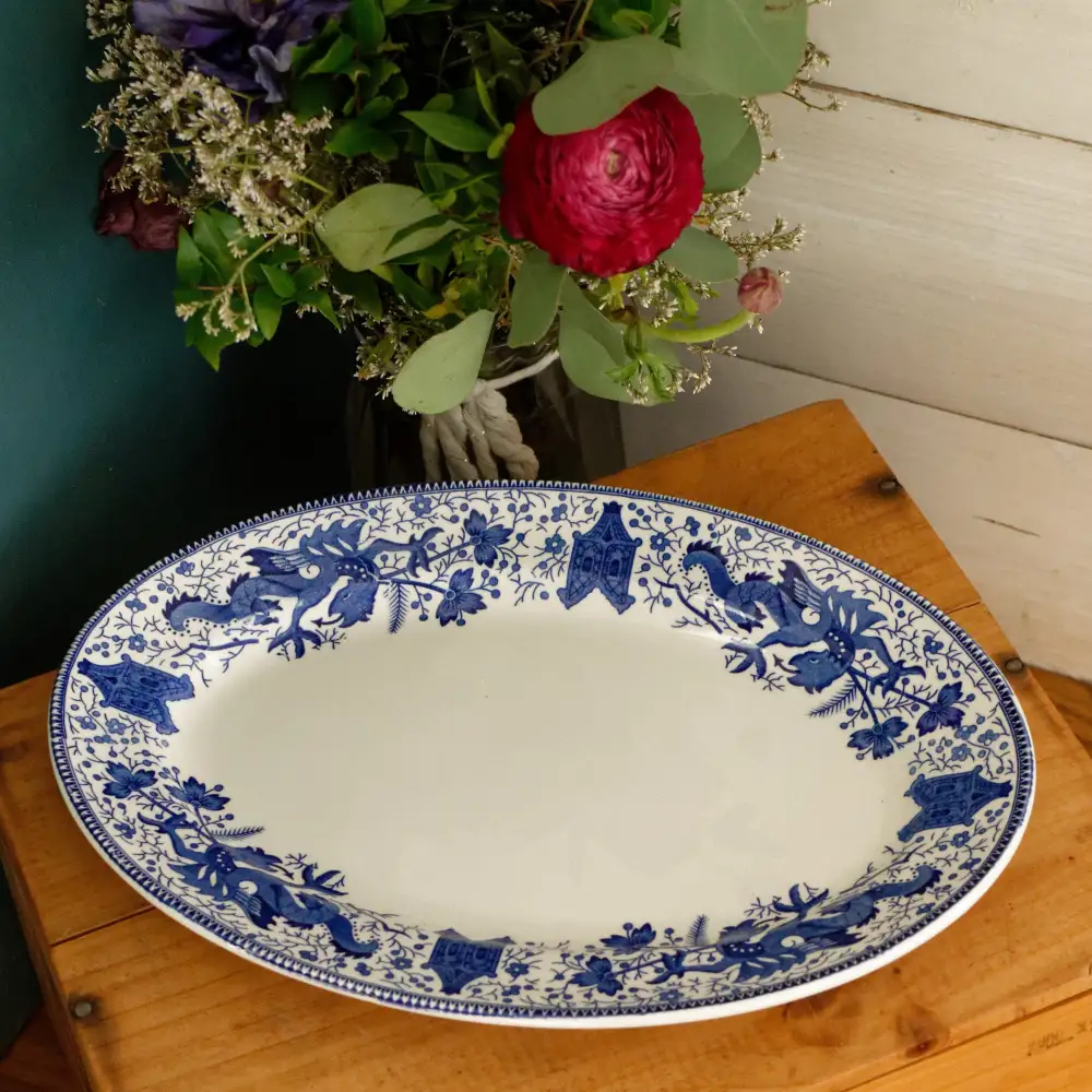Rustic Transferware Decorative Plate