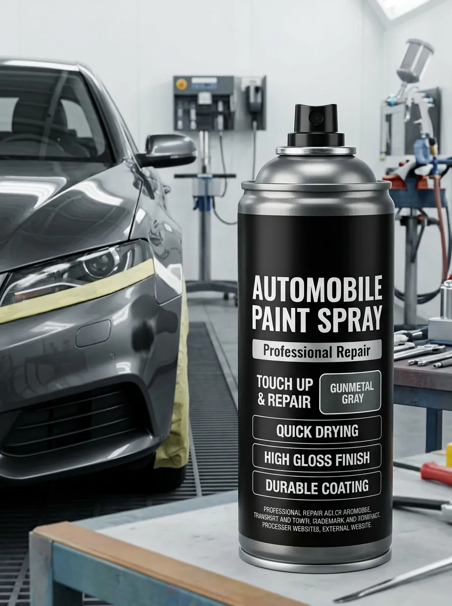 Gunmetal Gray Automotive Touch-Up Paint Spray