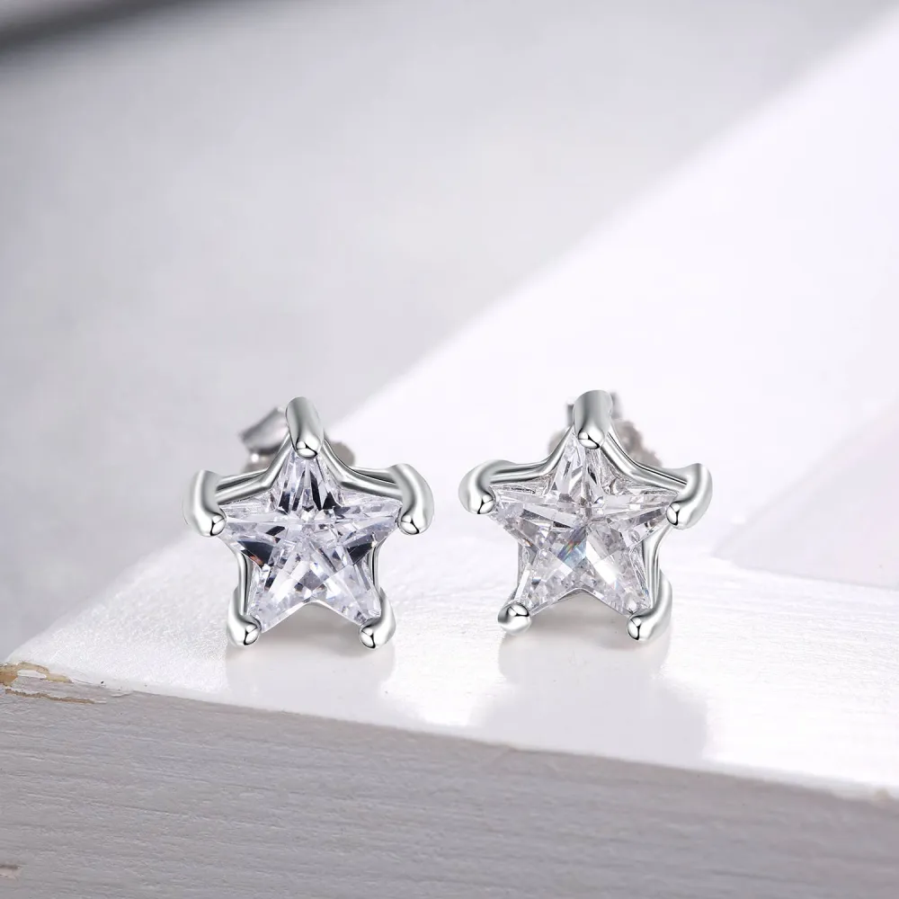 Elegant Crystal-Look Stud Earrings