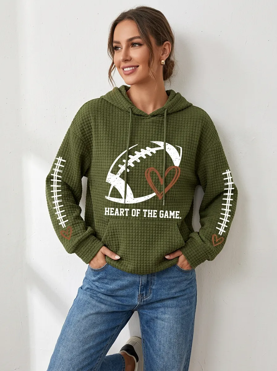 Women's Gridiron Heart Of The Graphic Graphic Hoodie