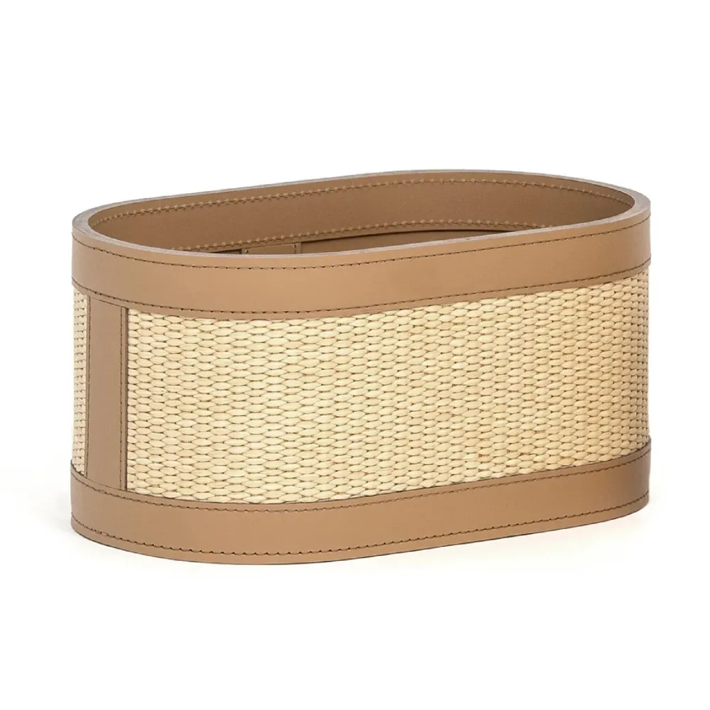 Woven Straw Washcloth Holder